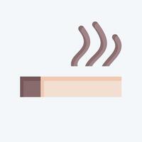 Icon Cigarette. related to Smoking symbol. flat style. design editable vector