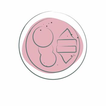 Icon mango. related to Summer symbol. Color Spot Style. design editable vector