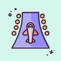 Icon Runway. related to Travel symbol. MBE style. design editable vector