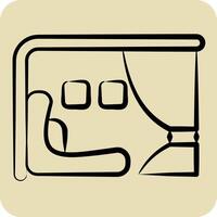 Icon First Class. related to Travel symbol. hand drawn style. design editable vector