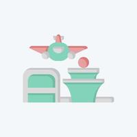 Icon Flight. related to Travel symbol. flat style. design editable vector