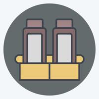 Icon Economy Class. related to Travel symbol. color mate style. design editable vector