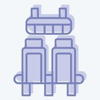Icon Terminal Builder. related to Travel symbol. two tone style. design editable vector
