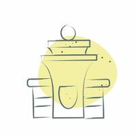 Icon Control Tower. related to Travel symbol. Color Spot Style. design editable vector