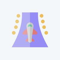 Icon Runway. related to Travel symbol. flat style. design editable vector