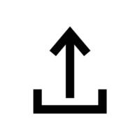 upload file button icon design template vector