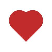 red heart icon design template vector