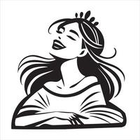 Graceful Queen Illustration Clipart for Your Creative Work vector