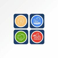 Logo design graphic concept creative premium stock image graphic unique icon sign smart data computer cloud trend to presentation support class vector