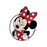 Wink Minnie Character vector