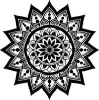 Mandala with Detailed Patterns vector