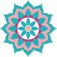 Mandala with Sharp and Rounded Edges vector