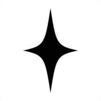 four point star design template icon . vector