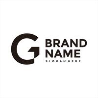 Letter G business logo design. vector