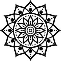 Kaleidoscopic Mandala with Bold Details vector