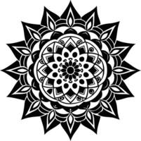 Complex Mandala with Tribal Elements vector