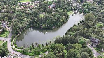 Beauty Black Lake in Gramado Rio Grande do Sul in Brazil. Square Landscape. video