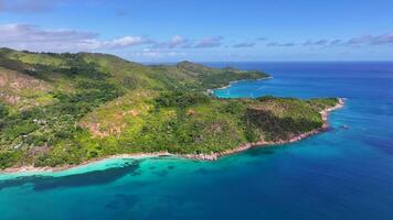 Beautiful Anse Boudin Beach in Praslin Island Victoria Seychelles. video