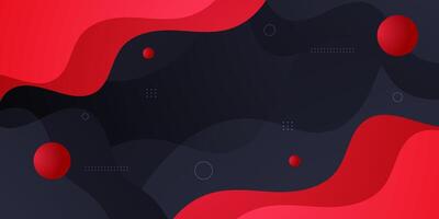abstract dark red wave background vector