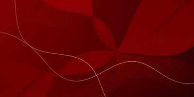 Abstract dark red geometric simple shape pattern gradient illustration background. 3D look and curve pattern. Cool design and luxury. vector