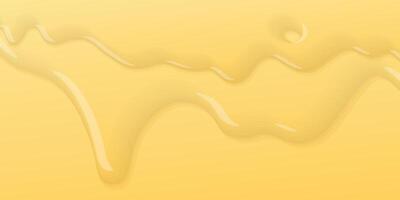 Melted butter or cheese dropping background graphic illustration have blank space. vector