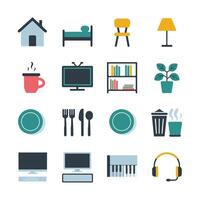 Various Home Set of icon Objects vector