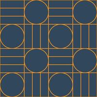 Abstract Seamless Pattern with Circles and Rectangles vector
