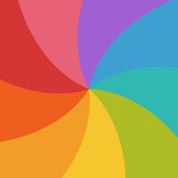Abstract Rainbow Swirl Background vector