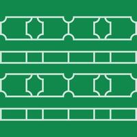 Geometric Pattern of Rectangular and Shaped Frames on Green Background vector