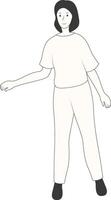 Person with Standing Pose vector