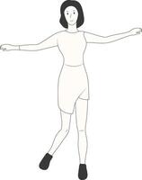 People with Standing Pose vector