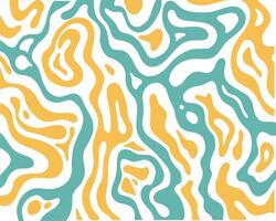 Abstract orange and green liquid background pattern illustration layout banner backdrop template texture editable vector