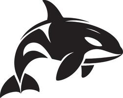 Oceanic predator shadow illustration on a white background vector
