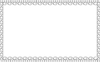 A frame with a border and a borderless design vector