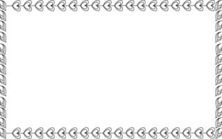 A black and white drawing of a square frame vector