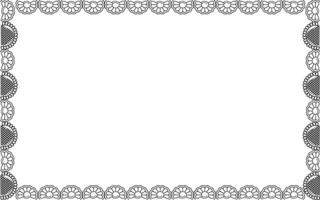A square frame with a decorative border vector