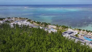 Outside Le Morne Beach in Port Louis Mauritius Island in Mauritius.. Idyllic Landscape. video