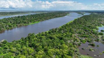 High Angle of Amazon Rainforest at Manaus Amazonas in Brazil . Tourism Amazon. video