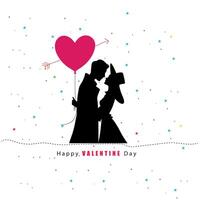 Valentines Attractive Graphics For Couple vector