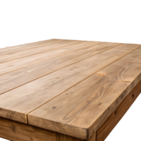 A close-up view of a rustic wooden table highlighting its natural texture and finish png