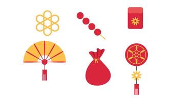 Chinese Element Set vector