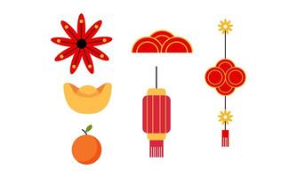 chinese new year element vector