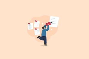 Task Organization and Focus, Productivity Management Illustration vector