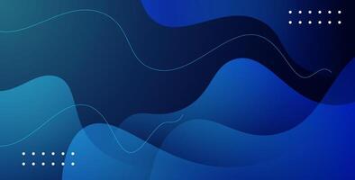 minimal abstract blue liquid gradient color with simple shape cool trendy design banner background vector