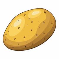 A cartoon potato on a white background vector
