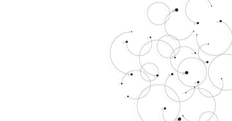 Technology black circle diagram concept.