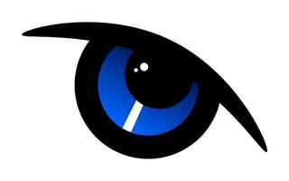 Blue Eye Design with Sharp Style vector