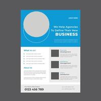 Real estate flyer for property marketing with luxury visuals and sharp text. vector