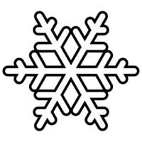 snowflake silhouette symbol icon shape, black and white illustration of snow flake, isolated on white background vector
