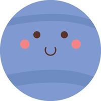 Neptune Planets and Satellites Illustration vector